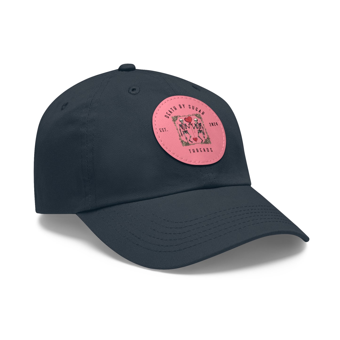 Death By Sugar Threads Hat with Leather Patch (Round)