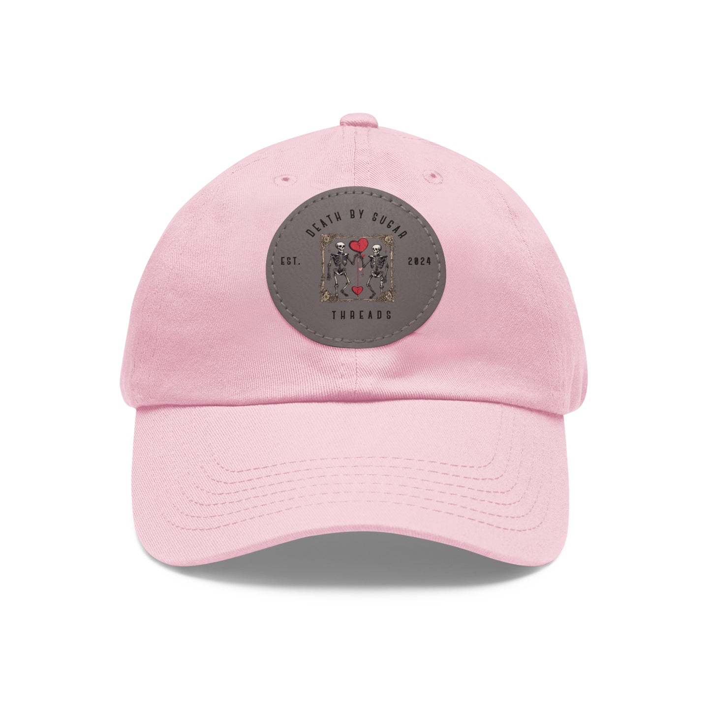 Death By Sugar Threads Hat with Leather Patch (Round)