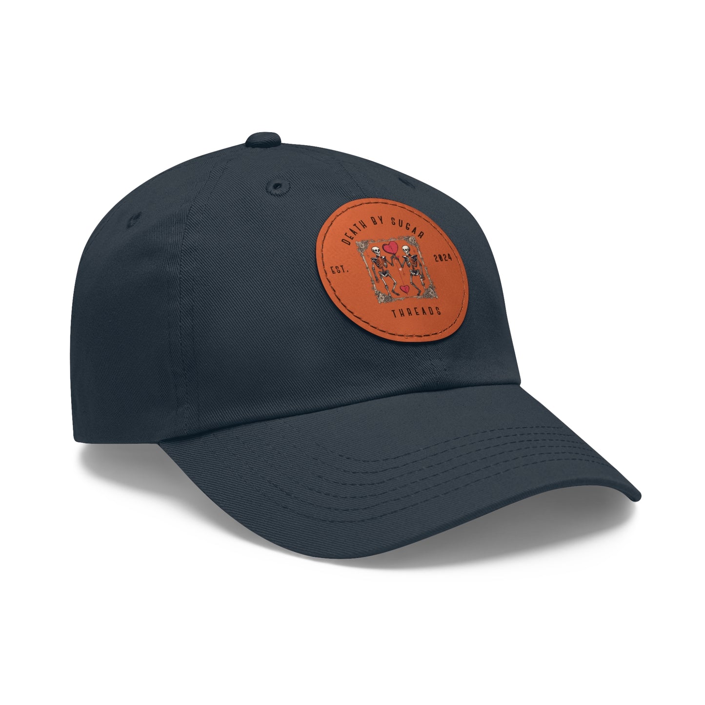 Death By Sugar Threads Hat with Leather Patch (Round)